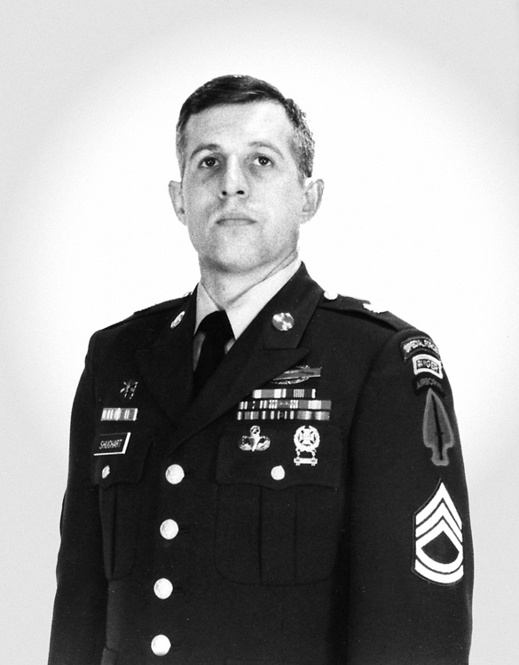 Official portrait of Sergeant First Class Randy Shughart.